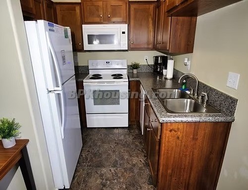 kitchen in a 4 bedroom gov housing military contractor housing